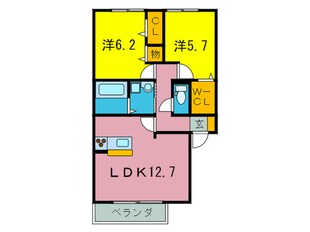 アム－ルエステ－トの物件間取画像